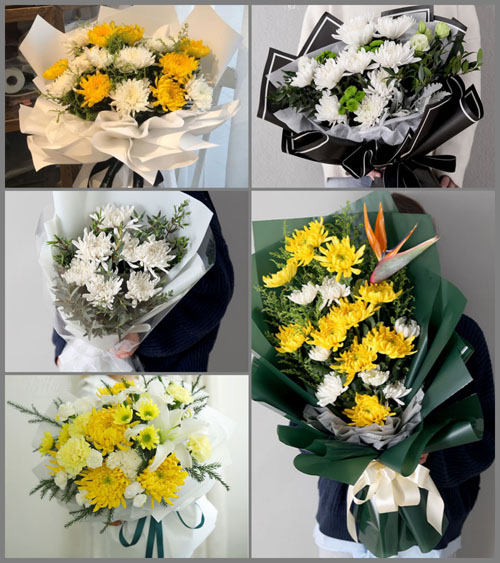 山东莱芜莱城区方下镇方下南街村白事花束代送